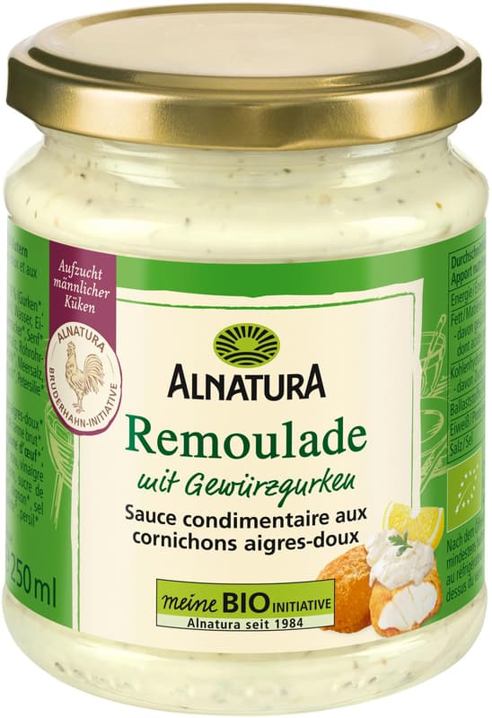 Alnatura organic remoulade with gherkins and herbs