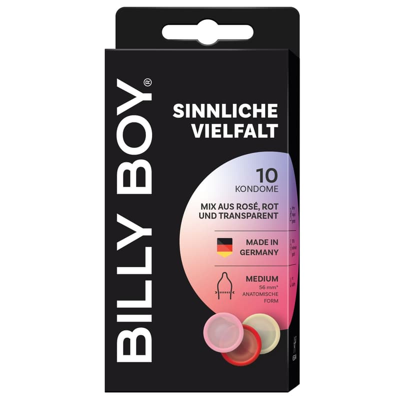 BILLY BOY Condoms Sensual Variety 10er Kondommix, 56mm