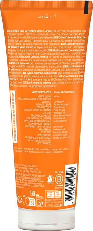 Weleda Vitality - Vitalising Shower Sea Buckthorn