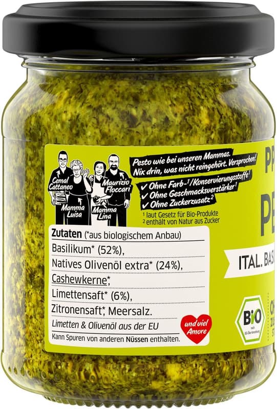 PPURA BIO Pesto basil, lime and cashews