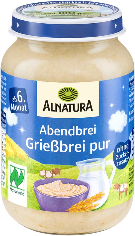 Alnatura Evening Porridge Pure Semolina Porridge