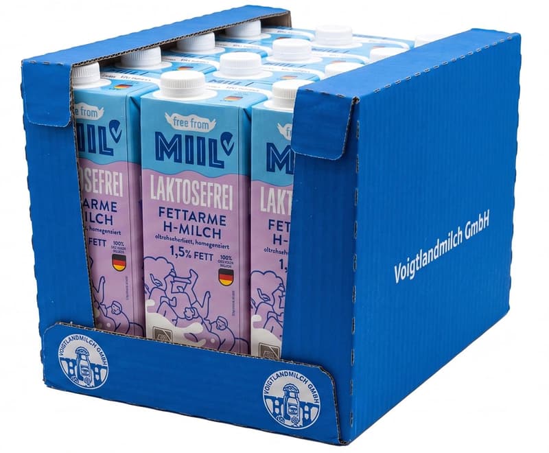 MIIL Long-life Milk 1.5% Lactose-free 12 Pack