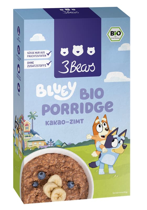 3Bears x Bluey BIO Porridge - Cocoa Cinnamon