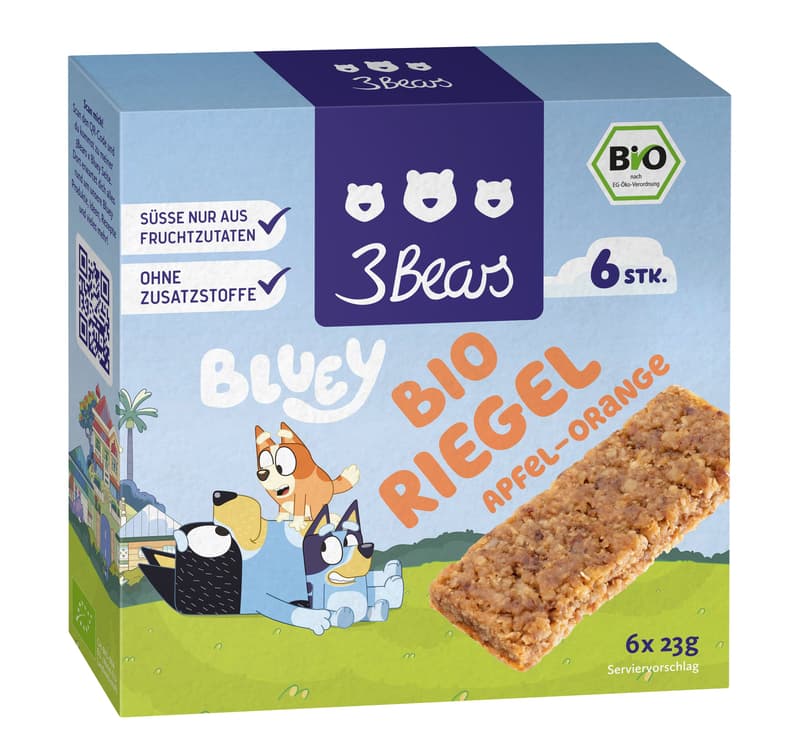 3Bears x Bluey BIO Apple-Orange Bar