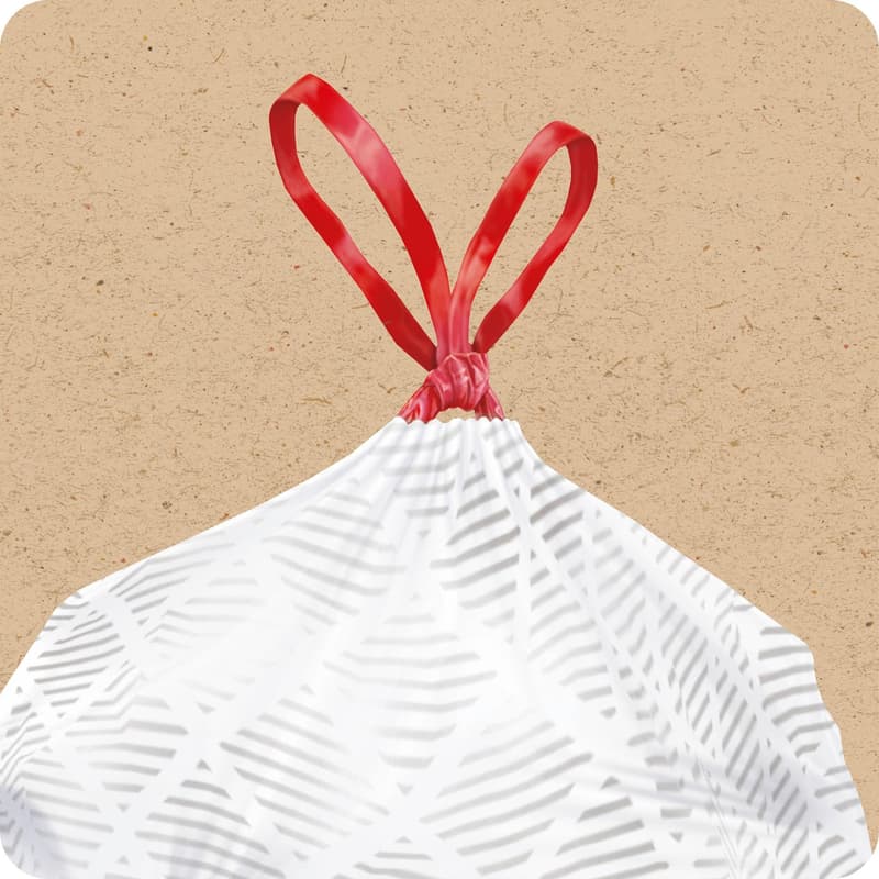 Swirl 35 l Zugband-Müllbeutel Reißfest & Dicht
