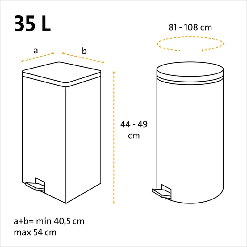 Swirl 35 l Zugband-Müllbeutel Reißfest & Dicht