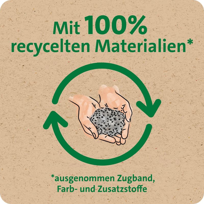 Swirl 60 l Zugband-Müllbeutel Reißfest & Dicht