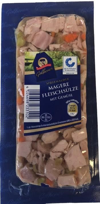 Golßen lean meat jelly with vegetables