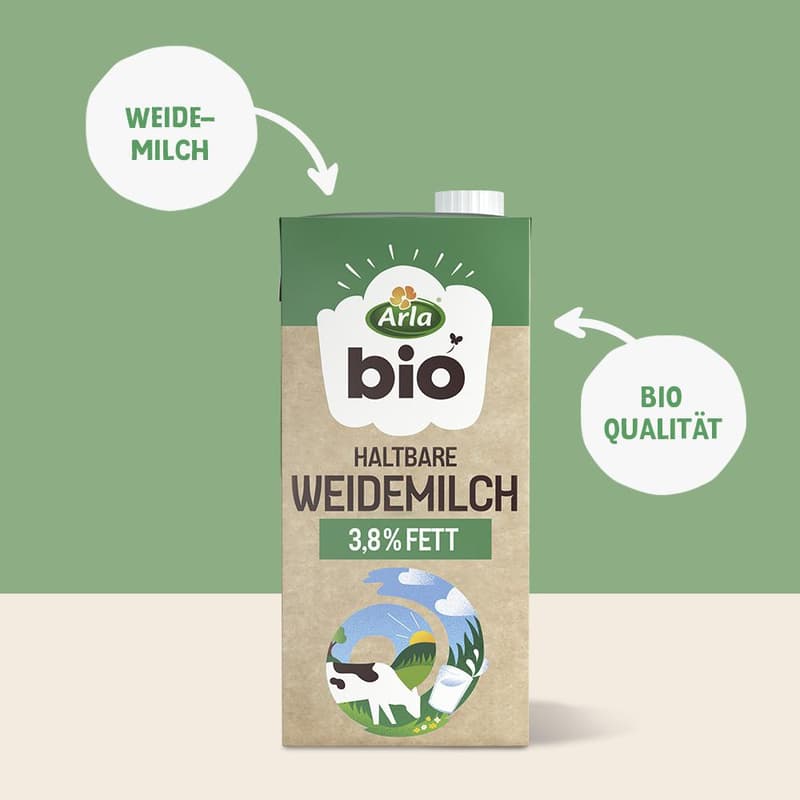 Arla Organic Long-Life Grass-Fed Milk 3.8%