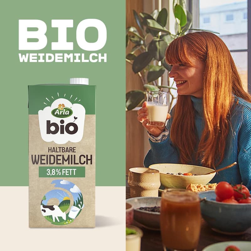Arla Organic Long-Life Grass-Fed Milk 3.8%