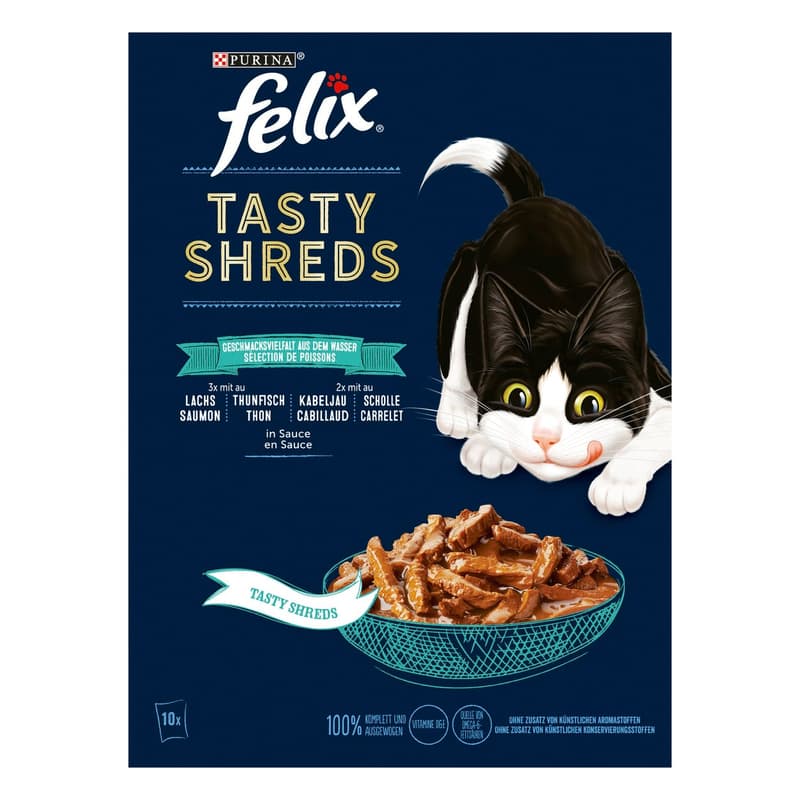 felix Tasty Shreds Flavor Variety from Water