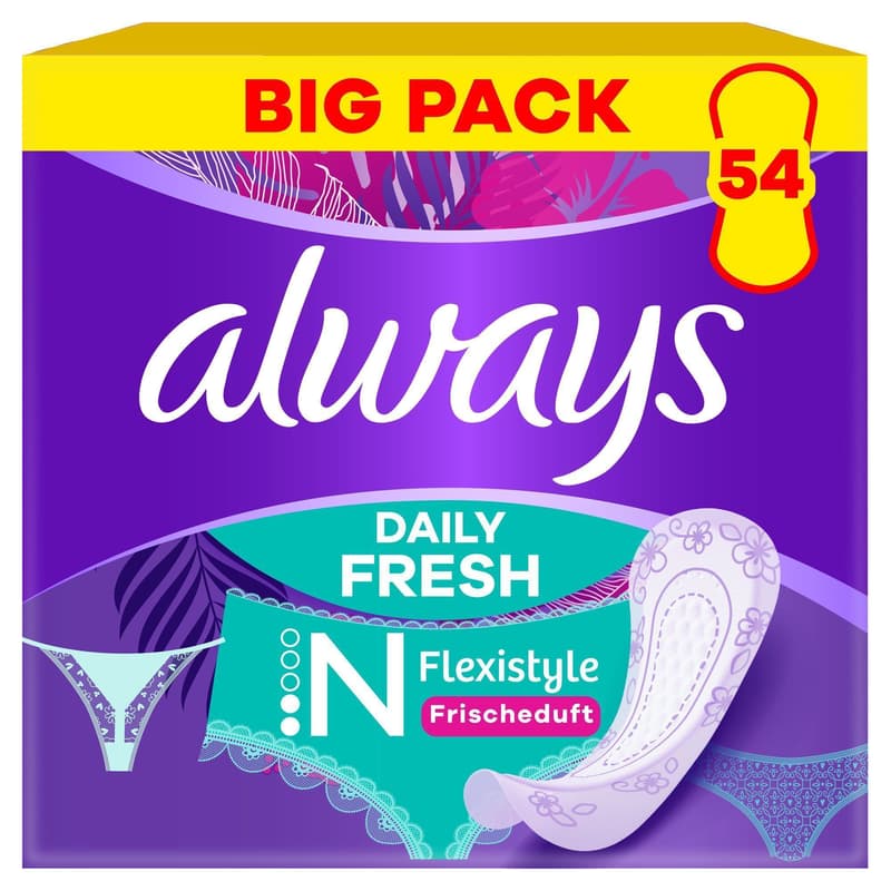 Always Daily Fresh Slipeinlagen Normal Flexistyle, mit Frischeduft