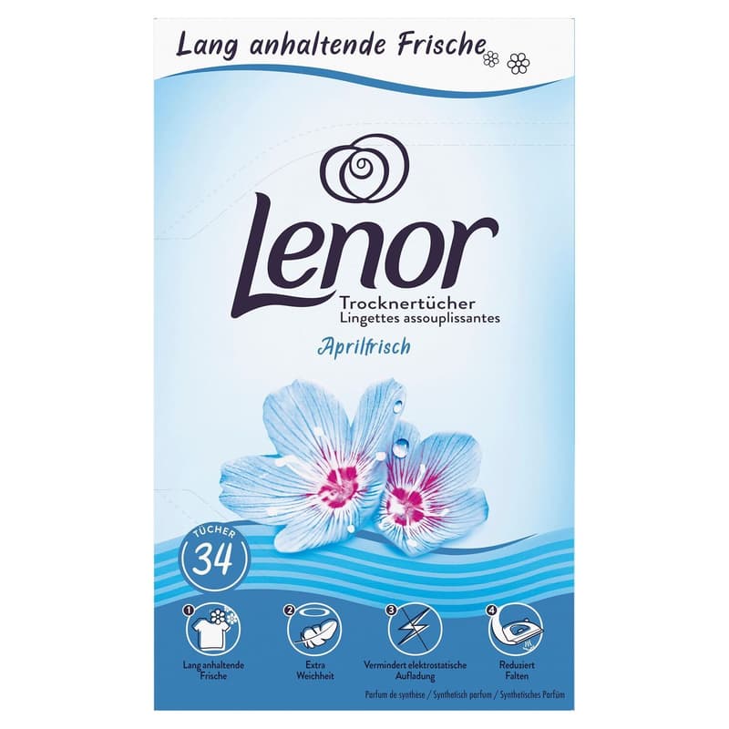 Lenor Trocknertücher Aprilfrisch - 34 Tücher