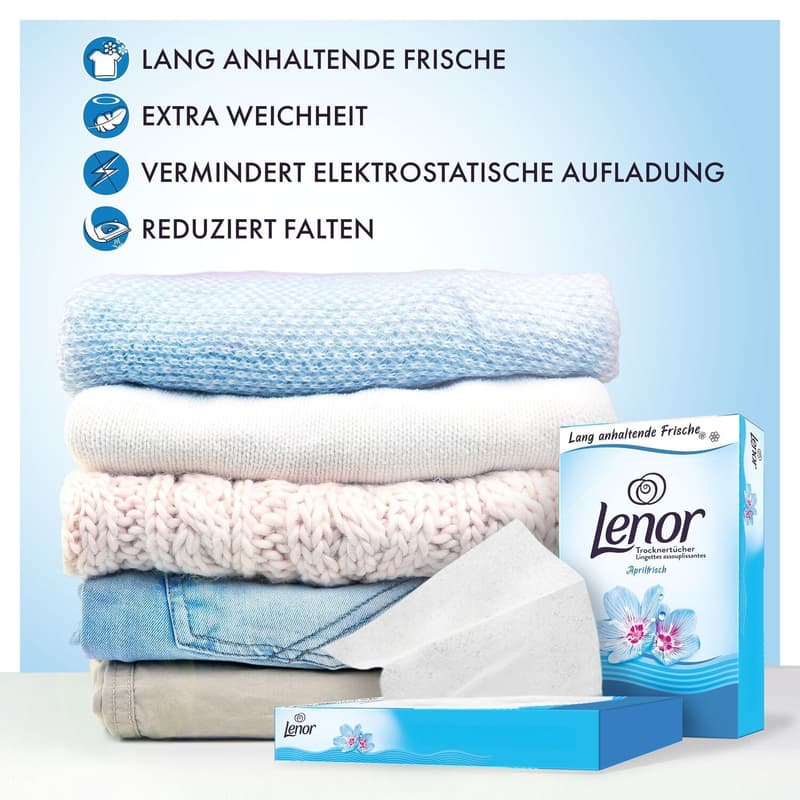 Lenor Trocknertücher Aprilfrisch - 34 Tücher