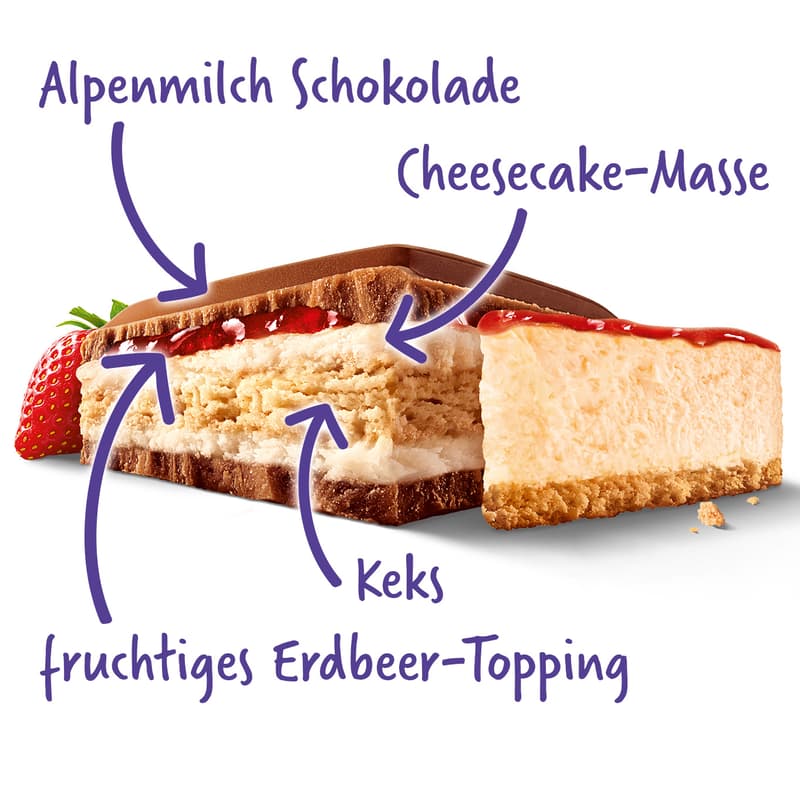 Milka Großtafel Strawberry Cheescake