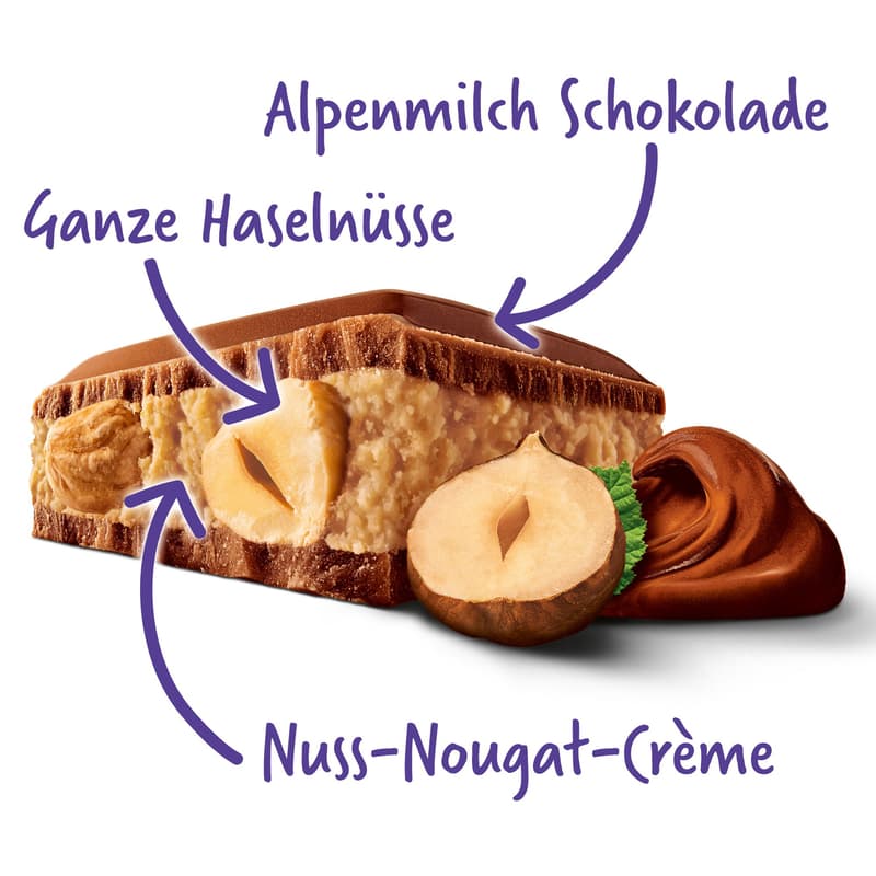 Milka Großtafel Nuss & Nougat Créme
