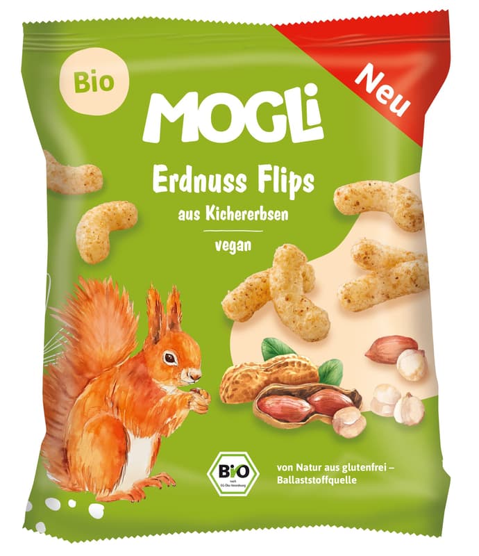 Mogli Organic Peanut Flips with Chickpeas