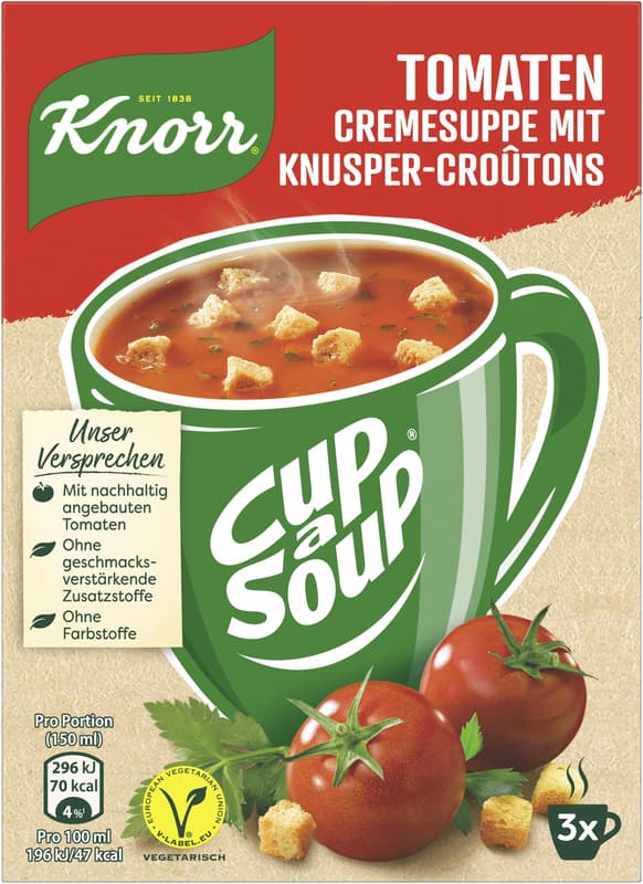 Knorr Cup a Soup Cream of Tomato Soup with Crispy Croutons
