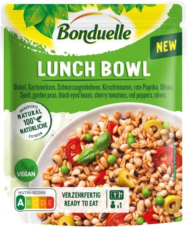 Bonduelle Lunch Bowl Spelt, Garden Pea, Cherry Tomato
