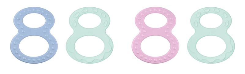 NUK Beißring Set mit verschiedenen Oberflächen, ab 0 Monaten