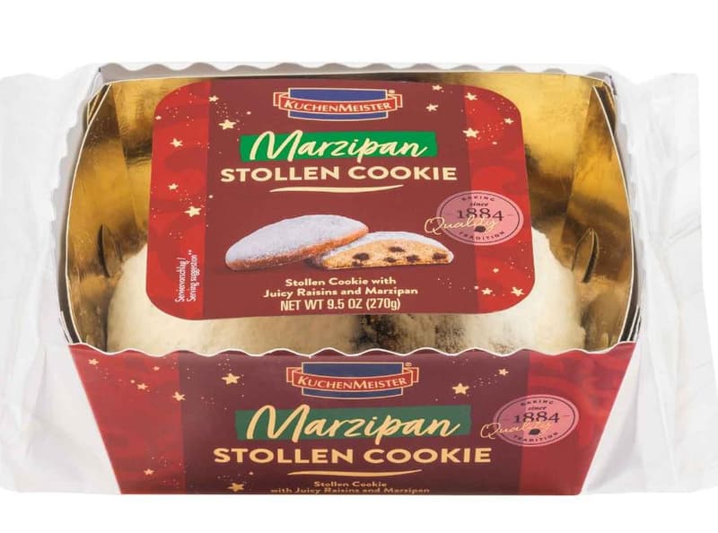 KuchenMeister Marzipan Stollen Cookie mit Rosinen