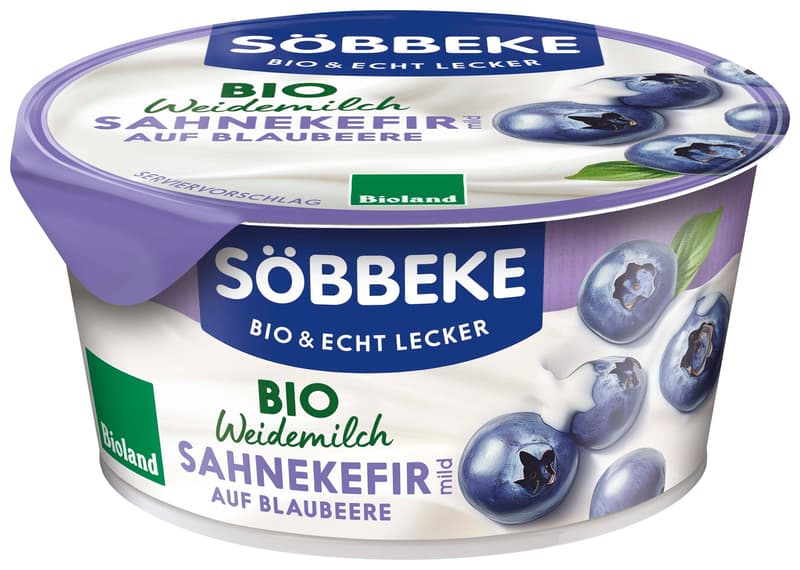 Söbbeke BIO Sahnekefir mild auf Blaubeere 10%