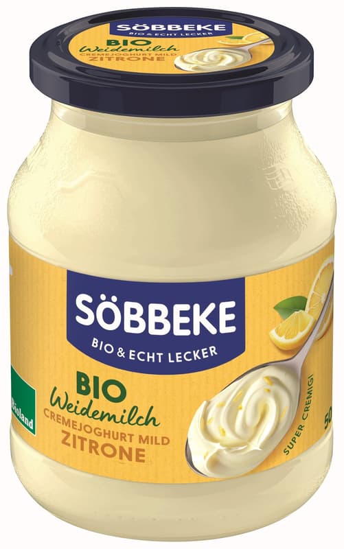 Söbbeke ORGANIC mild lemon yogurt 7.5%