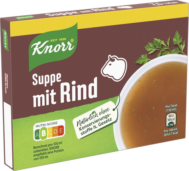 Knorr Bouillon Soup with Beef Cubes