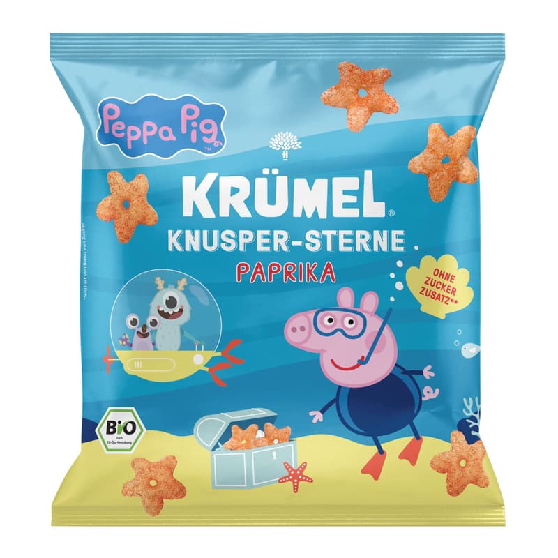 Krümel Organic Paprika Stars Peppa X Krümel