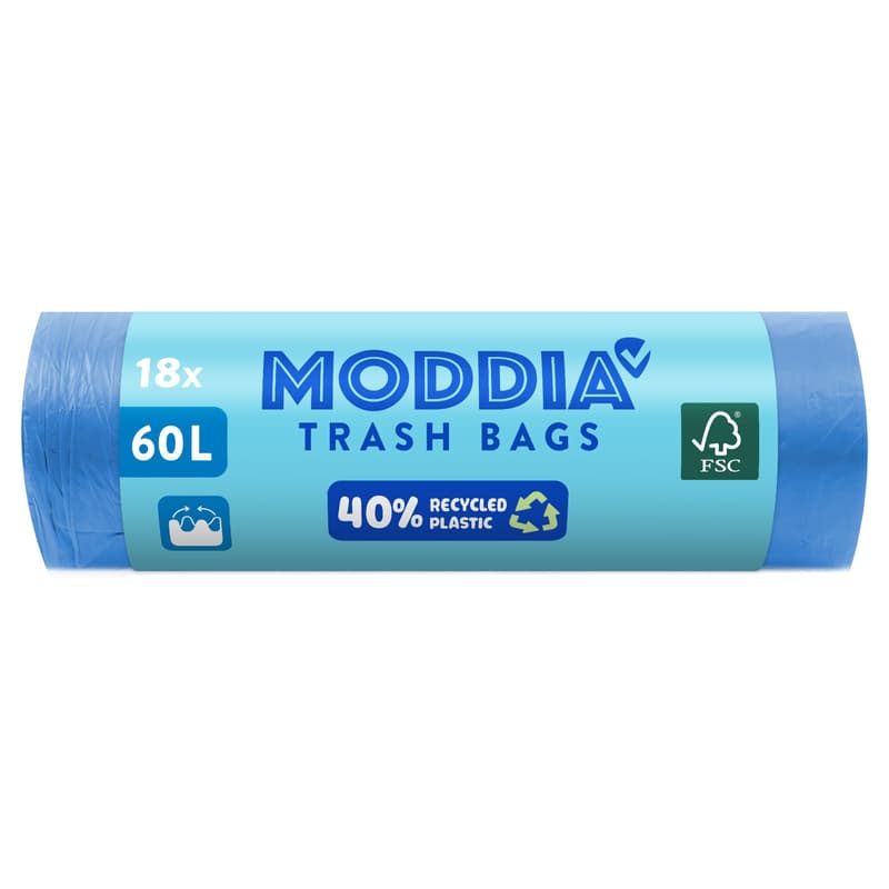 Moddia garbage bag blue, 60 liters