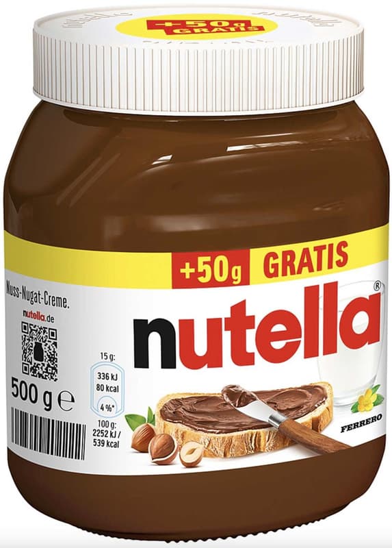 Nutella +50g Free