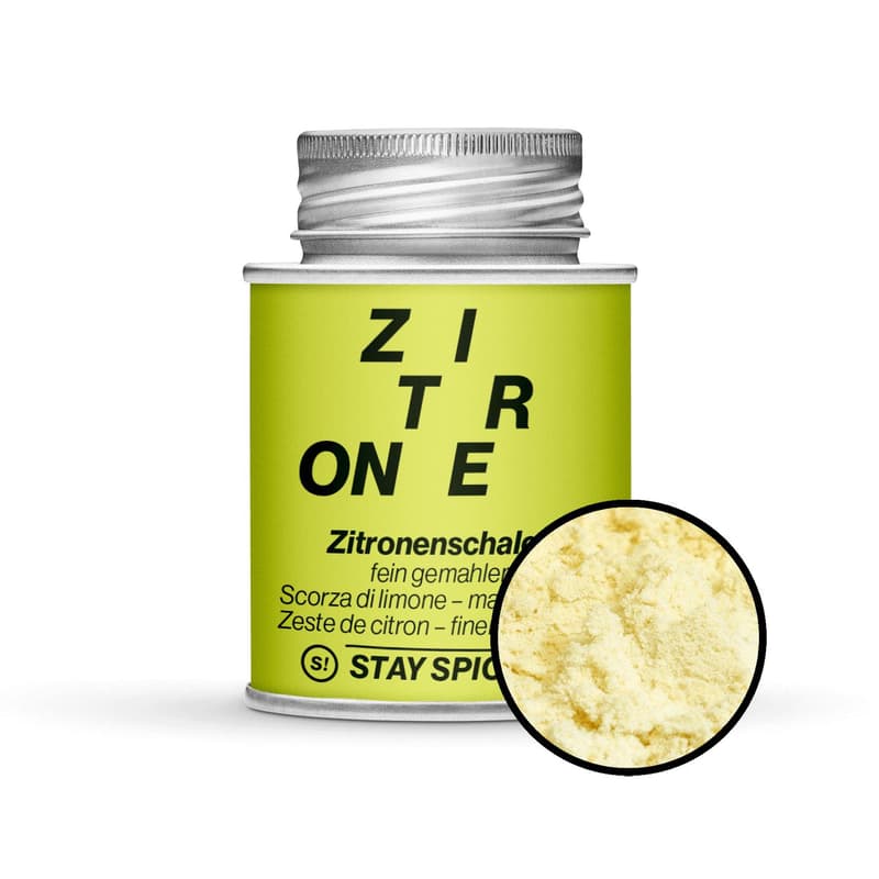 STAY SPICED! Lemon peel, finely ground