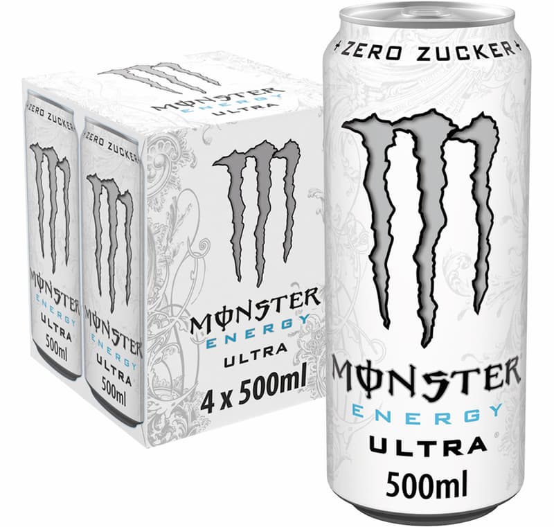 Monster Energy Ultra White Zero Sugar 4 x 0.5l (Single-use can)