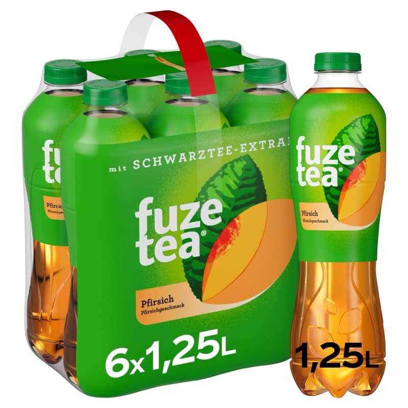 Fuze Tea Black Tea Peach 6 x 1.25l (ONE WAY)
