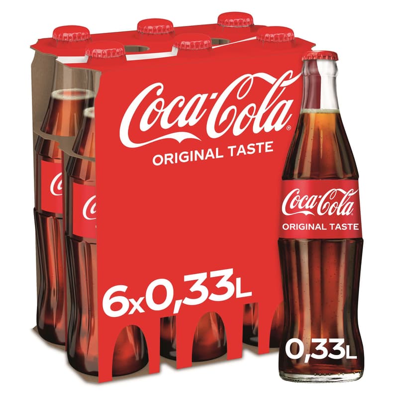 Coca-Cola glass 6x0.33l (refillable)