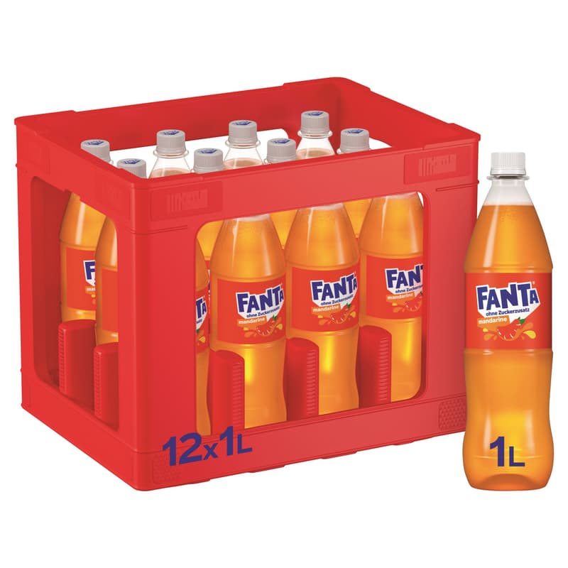 Fanta Zero Sugar Mandarine Kiste 12x1l (MEHRWEG)