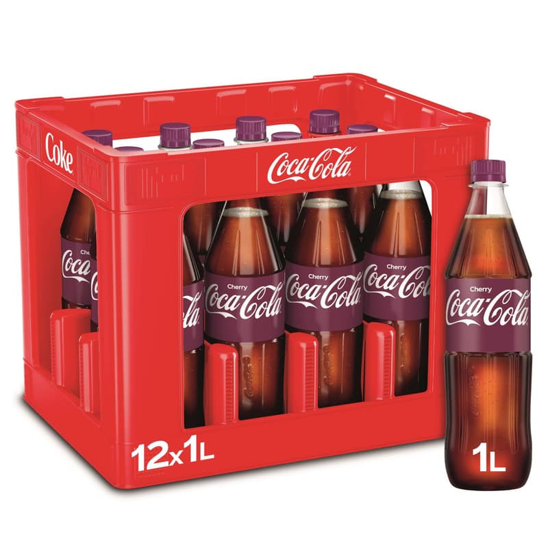 Coca-Cola Cherry Crate 12x1l (REFILLABLE)