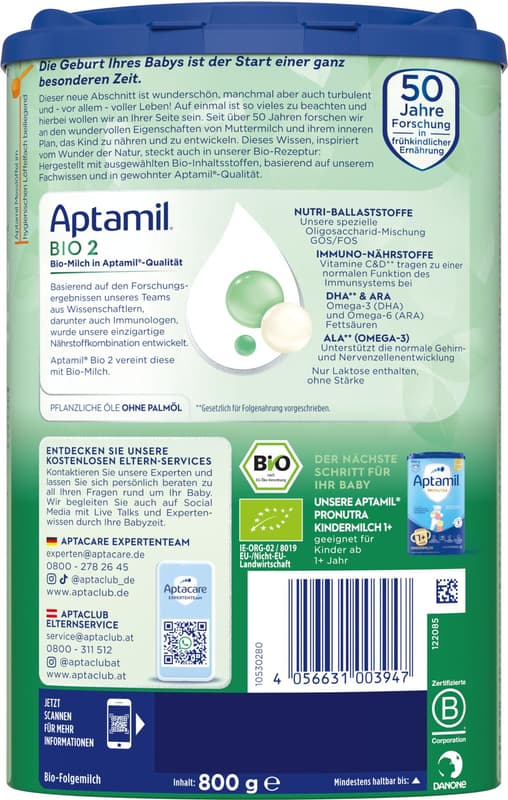 APTAMIL BIO 2 follow-on formula