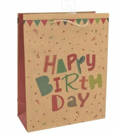 Happy Birthday gift bag 18x23x8cm