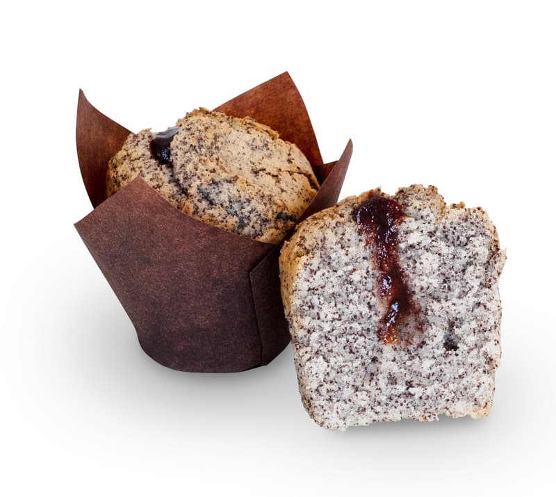 Sweet Package ORGANIC Plum Poppy Seed Muffin VEGAN