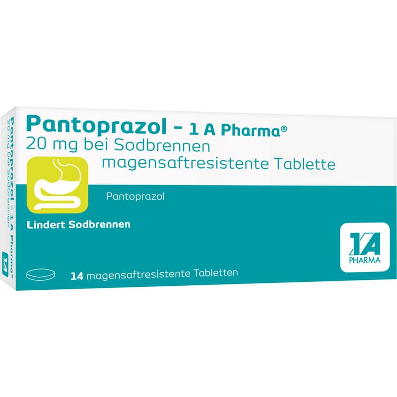 PANTOPRAZOL-1A Pharma 20mg bei Sodbrennen msr.Tab.