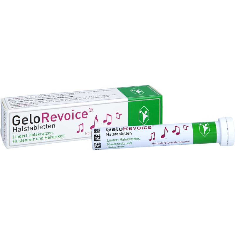 GELOREVOICE Throat lozenges elderflower-menthol-free