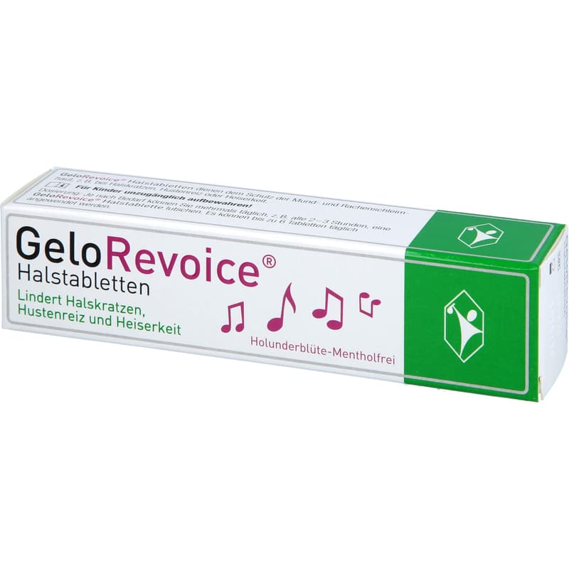 GELOREVOICE Throat lozenges elderflower-menthol-free