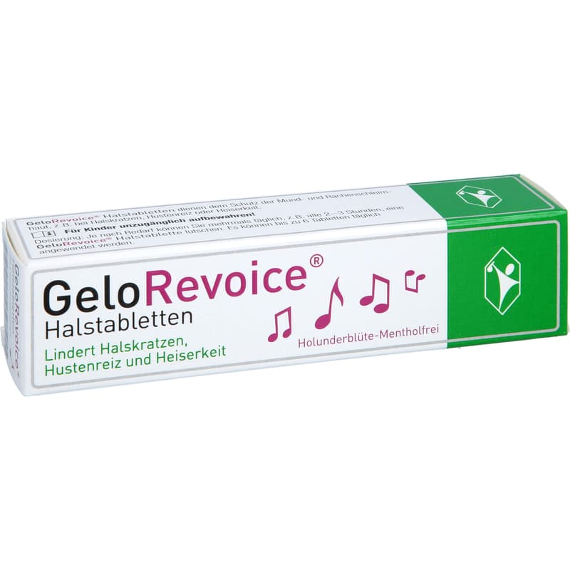 GELOREVOICE Throat lozenges elderflower-menthol-free