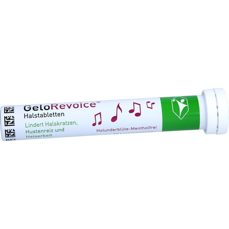 GELOREVOICE Throat lozenges elderflower-menthol-free
