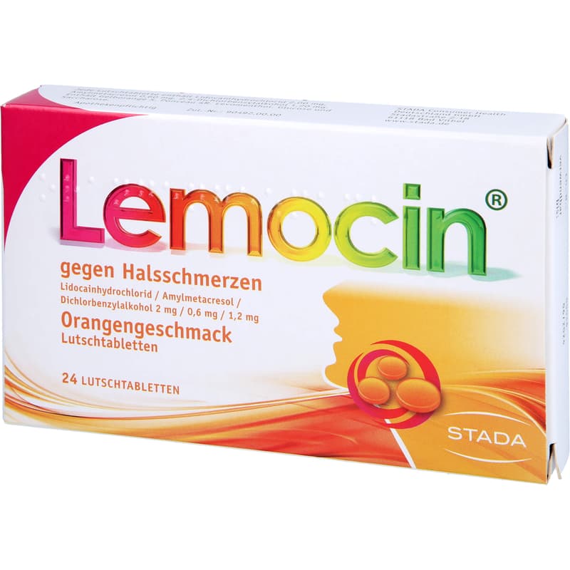 LEMOCIN gegen Halsschmerzen Orangengeschmack Lut.