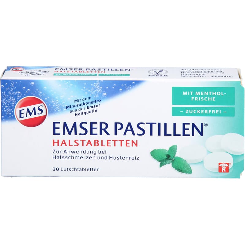 EMSER Pastillen mit Mentholfrische zuckerfrei