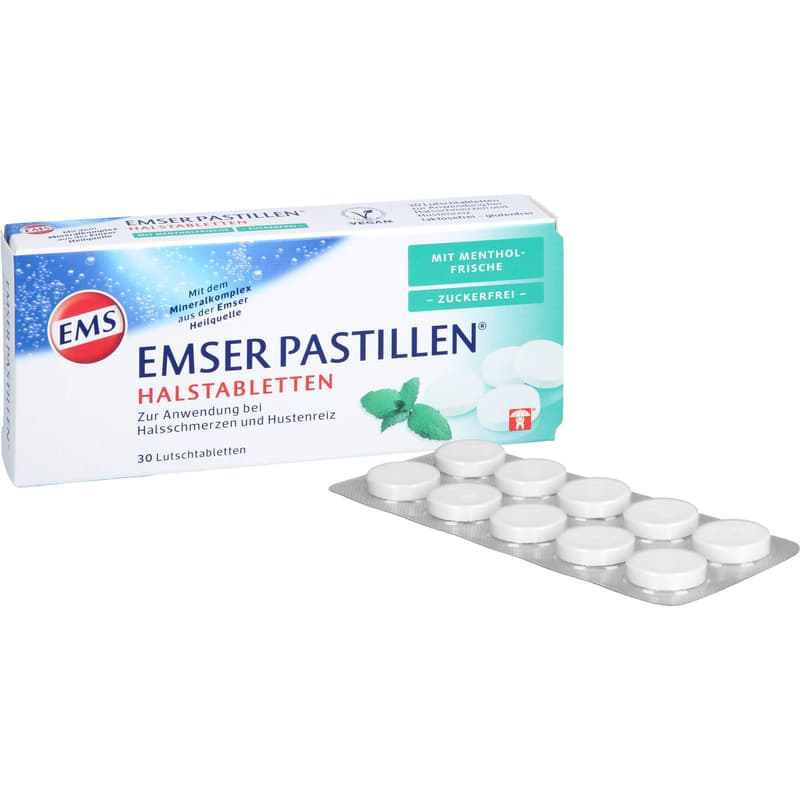EMSER Pastillen mit Mentholfrische zuckerfrei