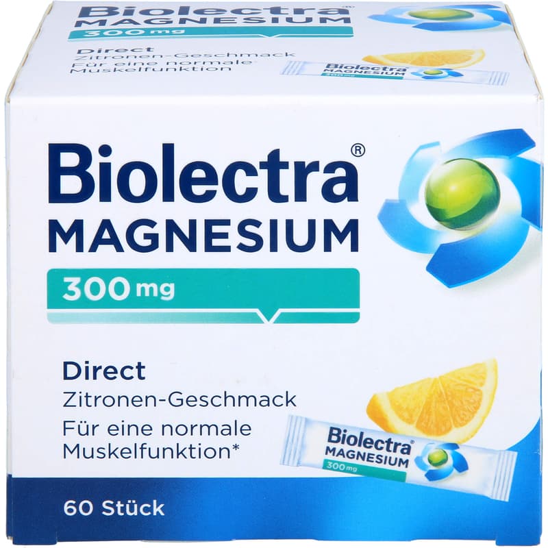 BIOLECTRA Magnesium 300 mg Direct Zitrone Sticks