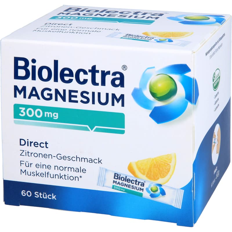 BIOLECTRA Magnesium 300 mg Direct Zitrone Sticks